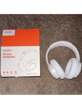 White Wireless Over-Ear Headphones
